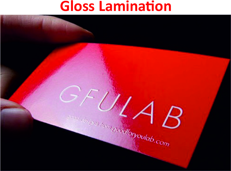 Gloss Lamination creative card in delhi