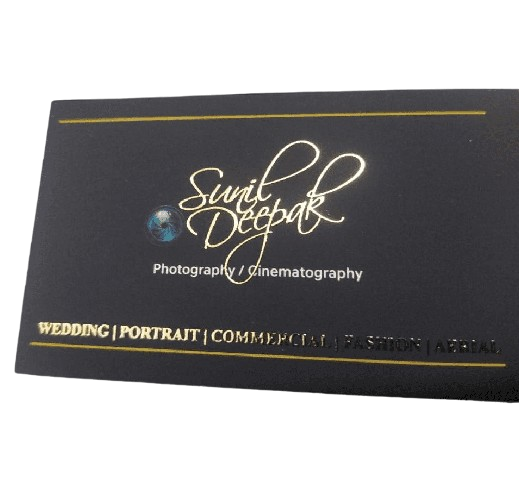 gold emboseed card printing in gurgaon